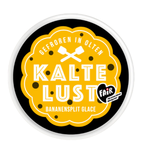 Kalte Lust Bananensplit Glace