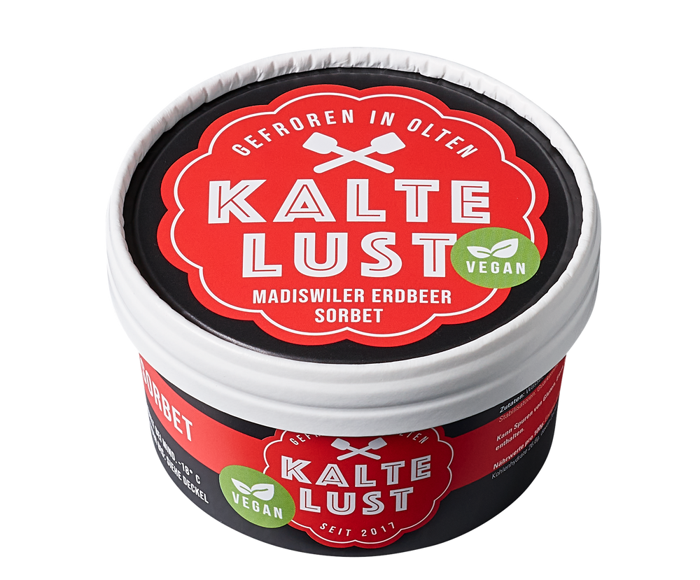 Kalte Lust Madiswiler Erdbeere Sorbet