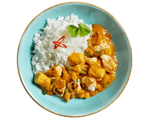 Hähnchen Erdnuss-Tikka