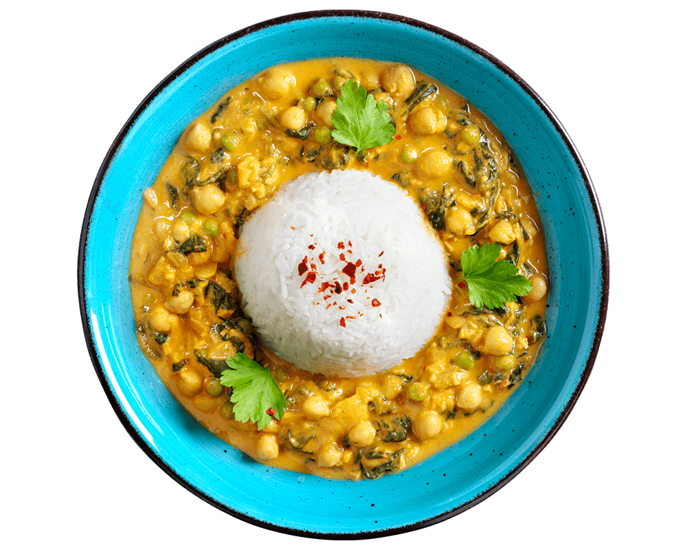 Spinat-Kichererbsen-Curry